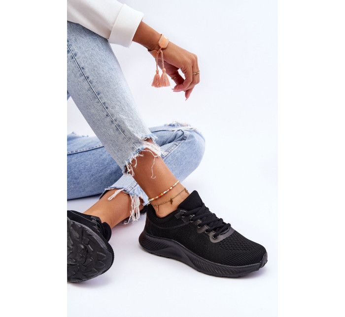Klasické dámské sportovní šněrovací boty Černá Darla