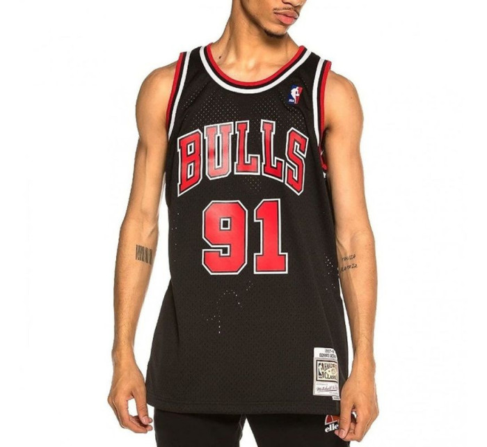 Mitchell & Ness Chicago Bulls NBA Swingman Alternate Jersey Bulls 97 Dennis Rodman SMJYGS18152-CBUBLCK97DRD Pánské oblečení