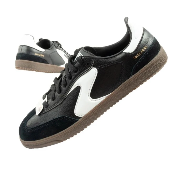 Skechers Kickoff dámské sportovní boty tenisky černé kožené dámské