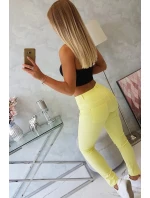 Kalhoty v barvě denim yellow