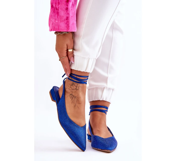 Vázané Baleríny S Modre model 21612808 - Boto