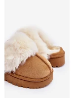 Dětské pantofle s kožešinou model 21639728 - Boto