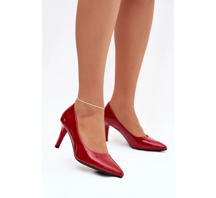 Lakované Lodičky Sergio Leone 1336 Červené