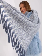 Szalik AT SZ model 18985267 biało niebieski - FPrice