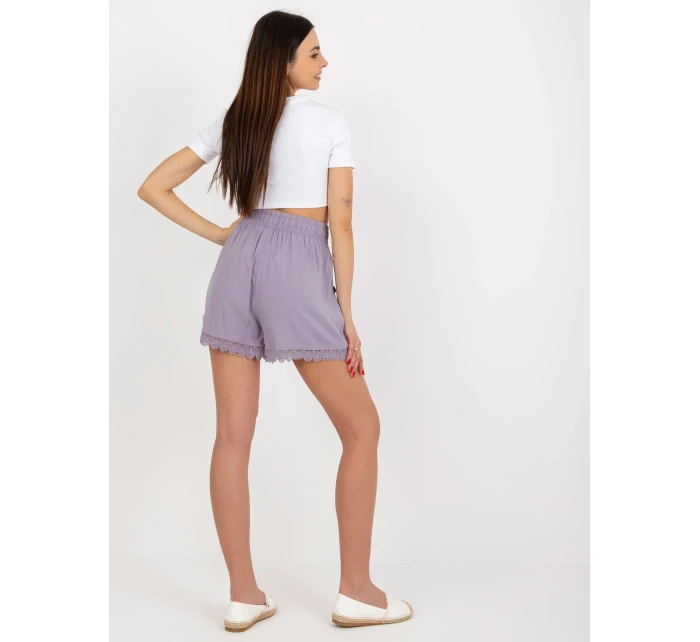 Dámské šortky D73760M62233KB světle fialová - FPrice