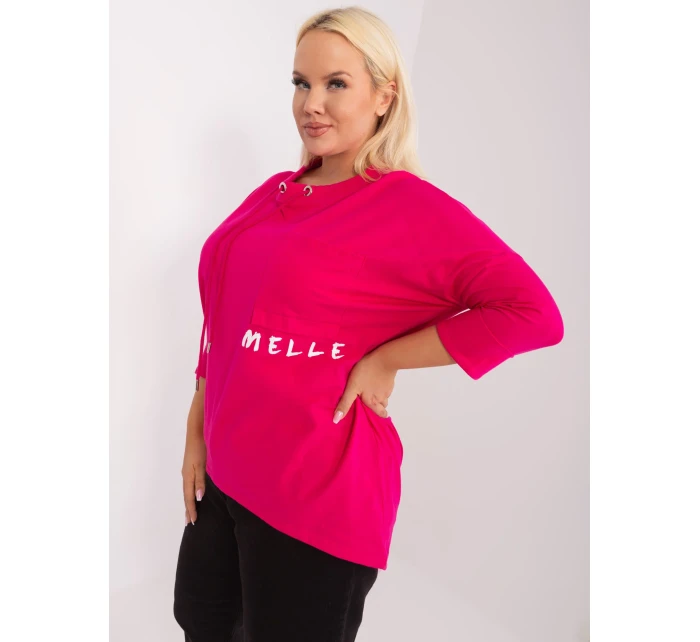 Bluzka RV BZ model 19465402 fuksjowy - FPrice Bluzka RV BZ model 19465402 fuksjowy - FPrice