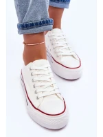 Nízké klasické tenisky na platformě Bílé Jazlyn Nízké klasické tenisky na platformě Bílé Jazlyn