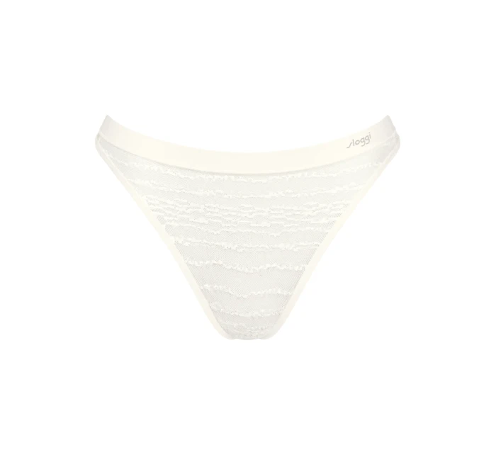 Dámská tanga FREE Evolve String Lace - WHITE - bílé 0003 - SLOGGI