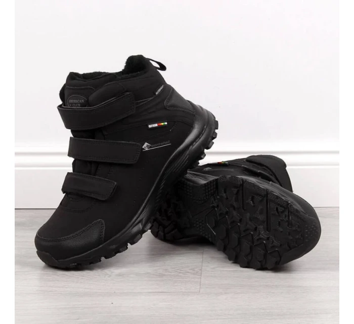 M model 19372950 černé zateplené trekové boty - AMERICAN CLUB
