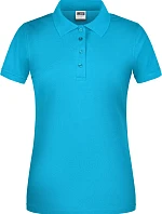 Daiber JN 873 Dámské pracovní bio piqué polo 02.0873 turquoise