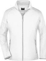 Daiber JN 1129 Dámská 2-vrstvá promo softshellová bunda 02.1129 white/white