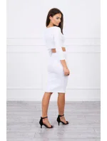 Souprava halenky a sukně v bílé barvě Souprava halenky a sukně v bílé barvě