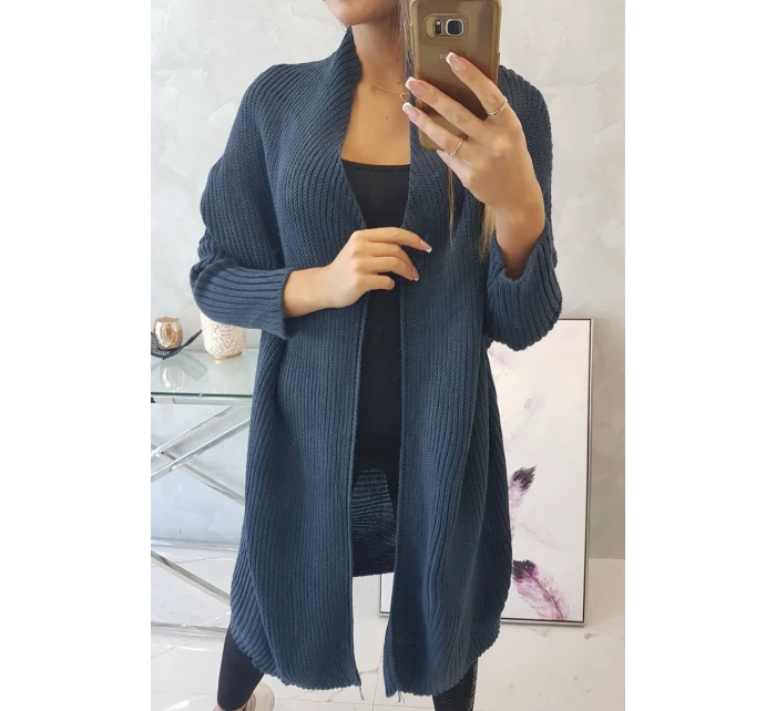 Svetr s džínovými netopýřími rukávy