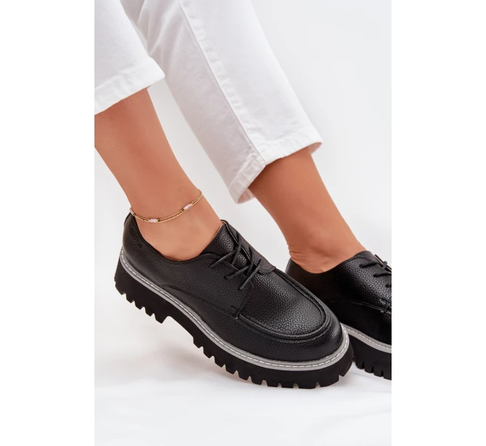 Dámské Mokasíny Se Šněrováním Big Star model 21705295 Černé - Big Star Shoes