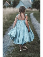 Dětské balerínky s mašlí zlaté Jellema