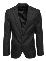 Pánské jednořadové sako černé Dstreet MX0626 Pánské jednořadové sako černé Dstreet MX0626
