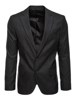 Pánské jednořadové sako černé Dstreet MX0626