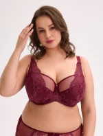 Poloměkká podprsenka   Maxi Maroon model 21780935 - Gaia