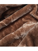 Dámská bunda v karamelové barvě s kožešinovou podšívkou model 17927398 - S'WEST