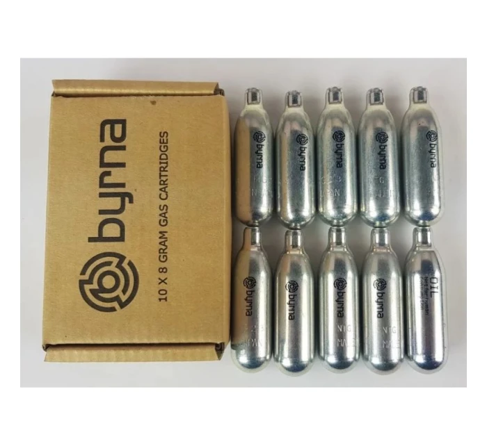 BYRNA CO2 kapsle 8g. 10ks / 9+1 s olejem (CO2300) BYRNA CO2 kapsle 8g. 10ks / 9+1 s olejem (CO2300)