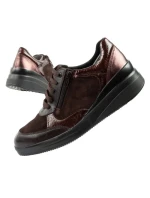 Scholl Emma Laces dámské sportovní kožené hnědé dámské platformy Scholl Emma Laces dámské sportovní kožené hnědé dámské platformy