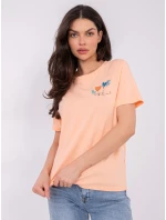 T shirt model 21821386 brzoskwiniowy - FPrice T shirt model 21821386 brzoskwiniowy - FPrice