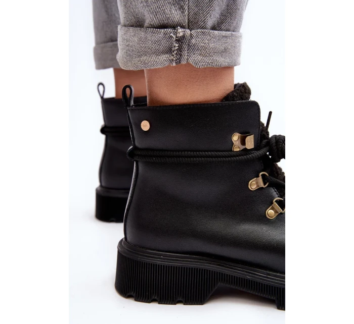 Kožené dámské boty Trapper GOE Black