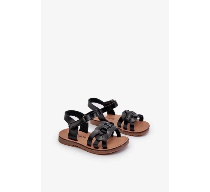 Dětské sandály se zapínáním na suchý zip, Black Marimona Dětské sandály se zapínáním na suchý zip, Black Marimona