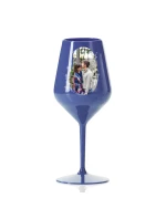 Personalizovaná nerozbitná sklenice s květinový ohraničením 