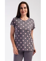 Dámské pyžamo kapri Puntík Dámské pyžamo kapri Puntík