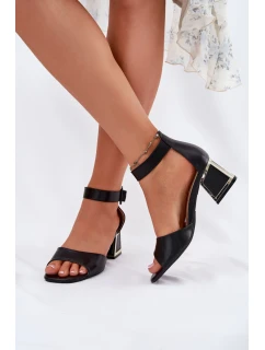 Sandály na podpatku model 213930 Step in style