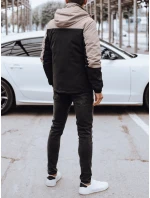 Pánská zimní bunda s kapucí černá FashionStreet TX4899 Pánská zimní bunda s kapucí černá FashionStreet TX4899