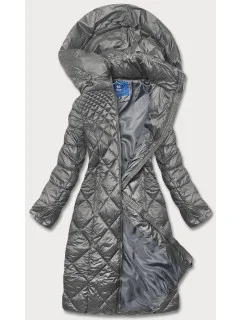 DŁUGA KURTKA PIKOWANA DAMSKA model 21244212 - Ann Gissy