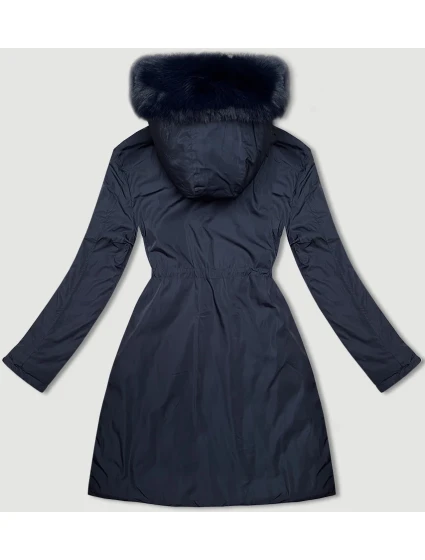 Tmavě oboustranná dámská bunda pro přechodné období model 21247044 - J.STYLE