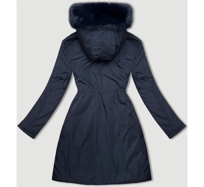 Tmavě oboustranná dámská bunda pro přechodné období model 21247044 - J.STYLE