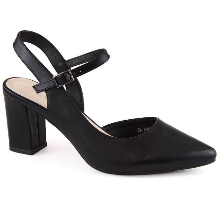 Sergio Leone W SK326B černé společenské sandály