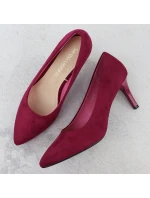 Dámské semišové lodičky na jehlovém podpatku fuchsiové barvy Sergio model 21905065 - LEONE Dámské semišové lodičky na jehlovém podpatku fuchsiové barvy Sergio model 21905065 - LEONE