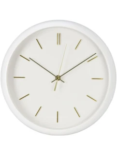 Nástěnné hodiny PP 30x4,5 cm BÍLÉ