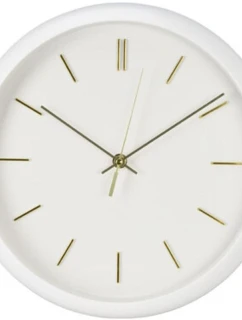 Nástěnné hodiny PP 30x4,5 cm BÍLÉ