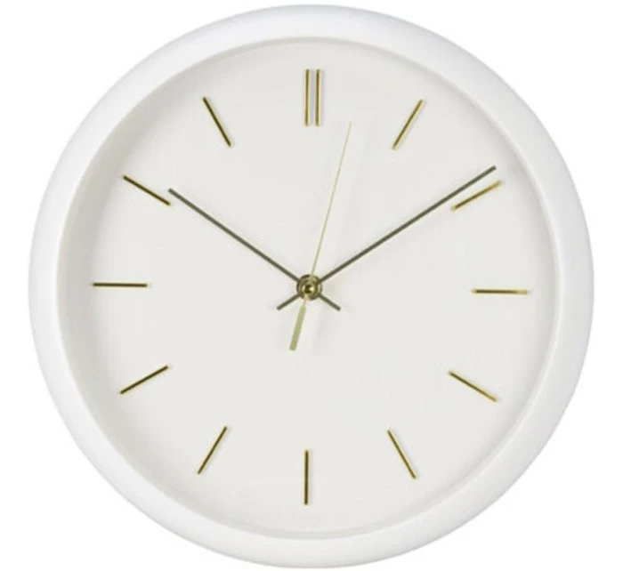 Nástěnné hodiny PP 30x4,5 cm BÍLÉ