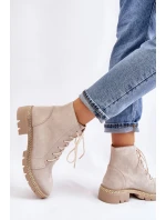 Flat Boots Lewski Shoes model 21607535 Světle béžová - Boto