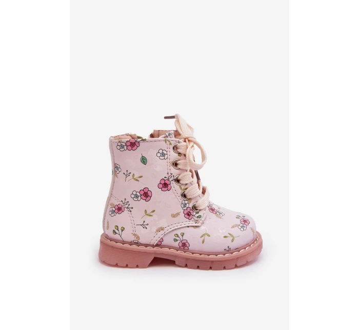 Dětské zateplené boty na zip Růžové model 21634773 - Boto Dětské zateplené boty na zip Růžové model 21634773 - Boto