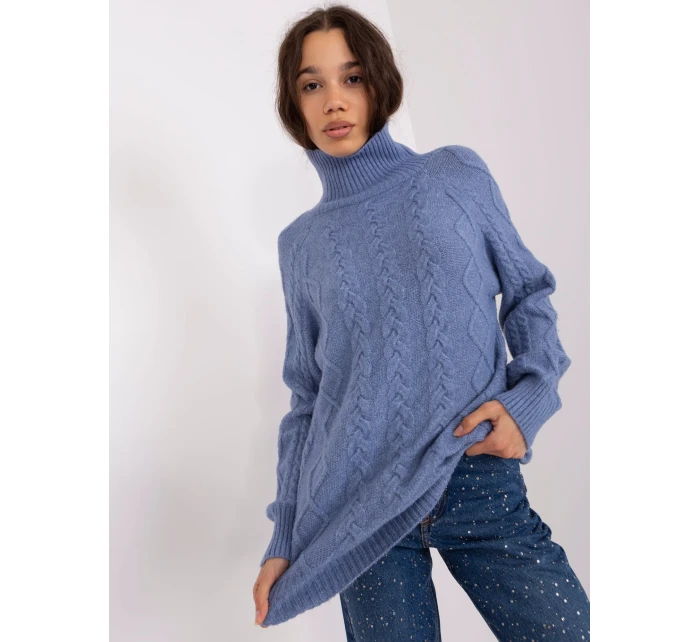 Sweter AT SW  ciemny niebieski model 19018639 - FPrice