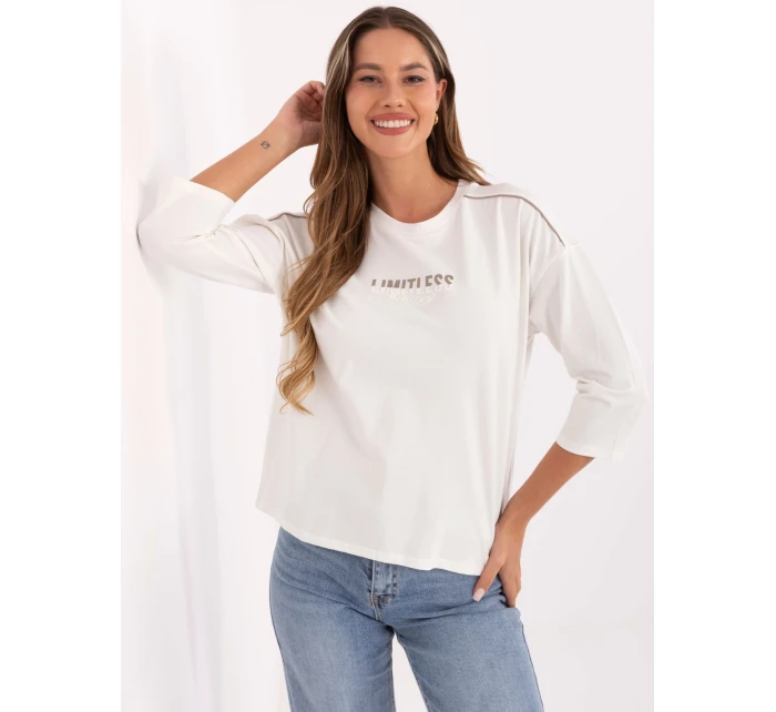 Bluzka RV BZ model 21406674 ecru - FPrice Bluzka RV BZ model 21406674 ecru - FPrice