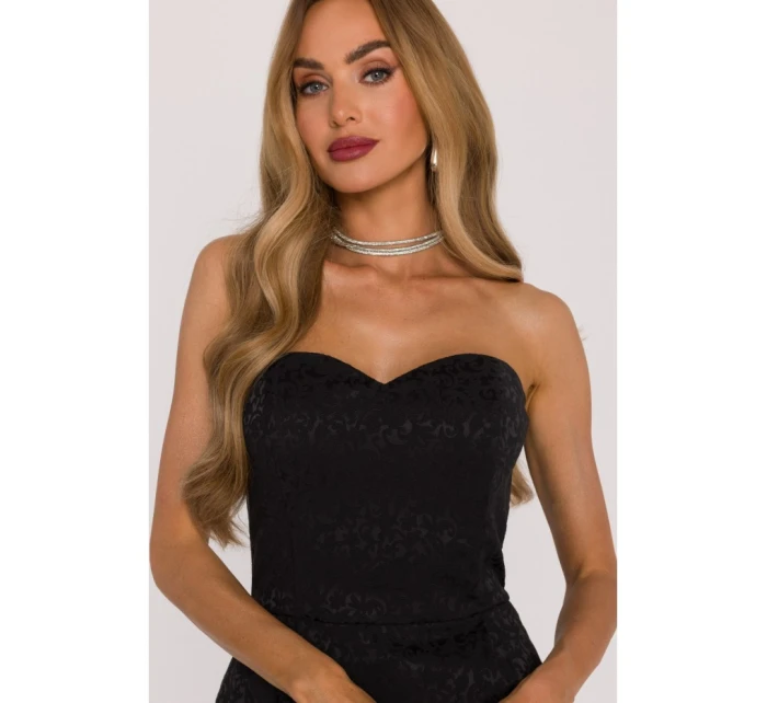 šaty se sukní černé model 21479382 - Moe