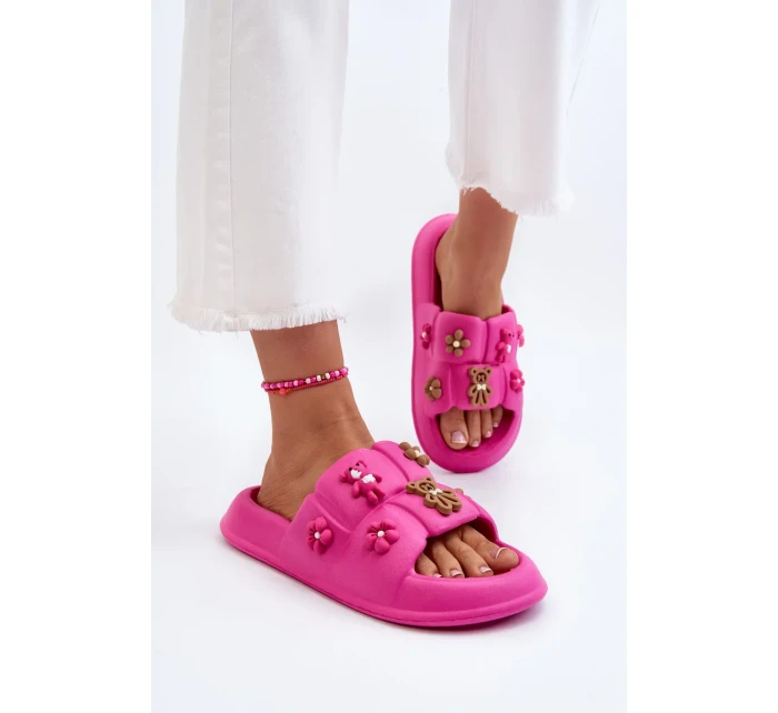 Dámské pěnové pantofle s ozdobami Fuchsia Cambrina Dámské pěnové pantofle s ozdobami Fuchsia Cambrina