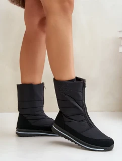 Dámské Sněhule S Zipem Progress PROGJ-22-130 Černé