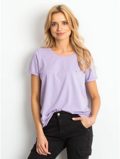 Dámské tričko s výstřihem na zádech RV-TS-4662.24P violet lila - FPrice