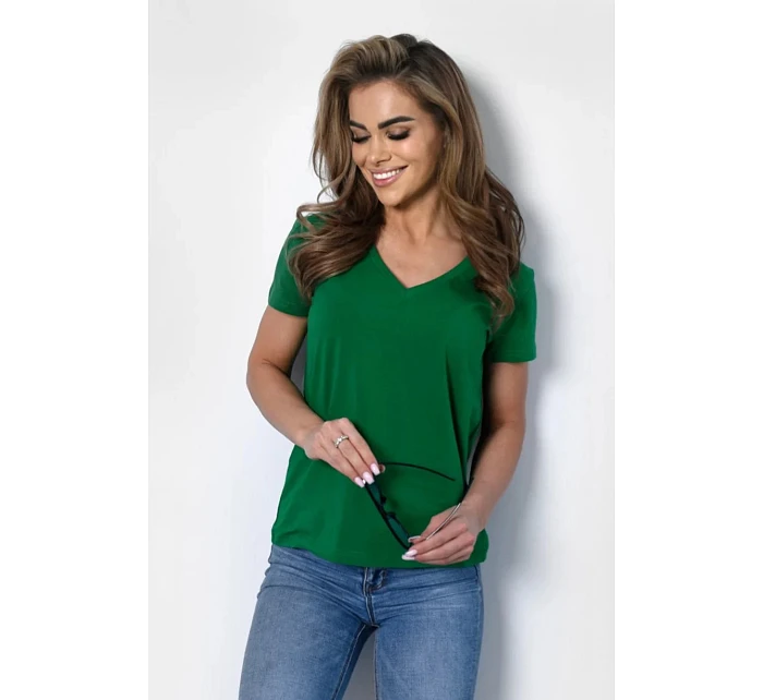 Dámské tričko Serek s krátkým rukávem hnědé - Off Pink