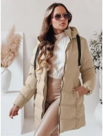Dámská zimní bunda s kapucí beige Dstreet model 21978729 - FashionStreet